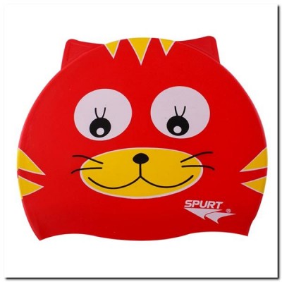 Dětská silikonová čepice Červená kočka