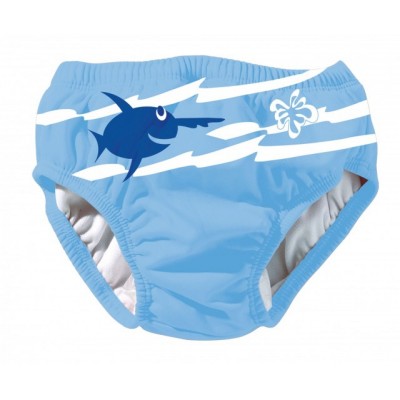 Children's swimsuit with a blue fish