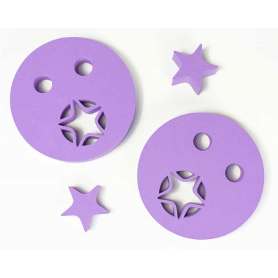 Nadlehčovací kroužky HVĚZDIČKA fialové