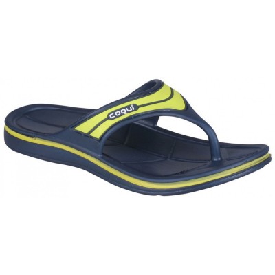 Men's flip-flops COQUI ZUCCO blue-yellow