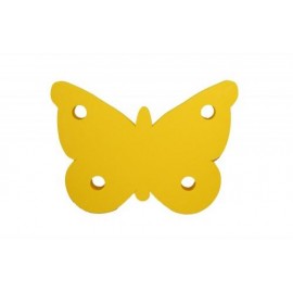 Motýl žlutý - dekorace (3mm)