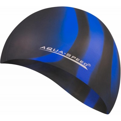 Plavecká čepice BUNT - barva 39, černo-modrá