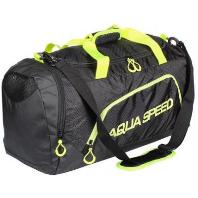 Duffle Bag L sportovní taška černá-žlutá