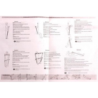 Pilates Sticks posilovací tyč s gumou růžová varianta 38471