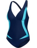 GRETA Dámské jednodílné plavky AQUA SPEED – 04 modrá