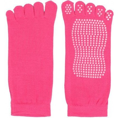 Grippy S1 ponožky na jógu, prstové růžová varianta 35964