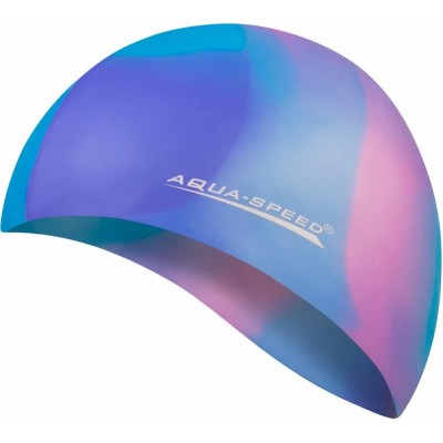 Plavecká čepice BUNT - barva 43, fialová-růžová-modrá