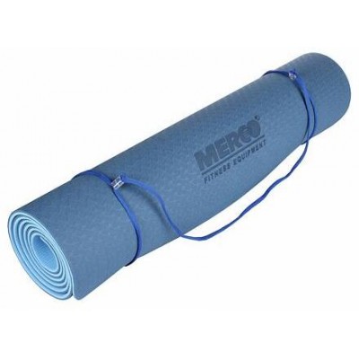 Yoga TPE 6 Double Mat podložka na cvičení modrá-modrá varianta 40618