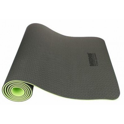 Yoga TPE 6 Double Mat podložka na cvičení černá-zelená varianta 40619