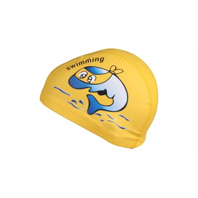 Dolphin detská plavecká čiapka žltá