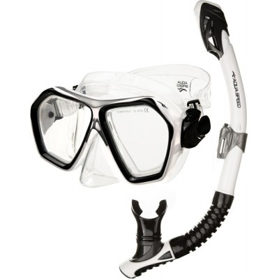 Snorkeling set BLAZE + BORNEO col. 05 packed in Mesh Bag