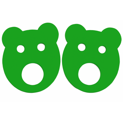 Foam Arm Rings TEDDY green