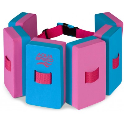 AQUA-SPEED DUO 6-Segment Swim Belt – 03 Pink