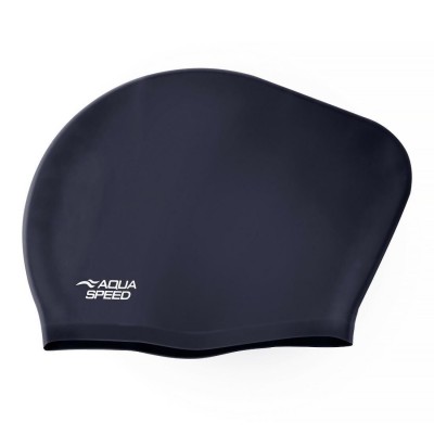 Plavecká čepice LONG HAIR CAP AQUA-SPEED – 07 černá