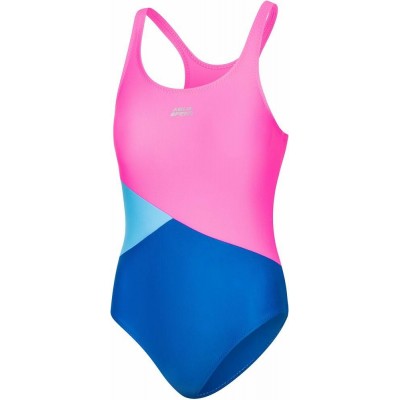 Dívčí jednodílné plavky AQUA SPEED POLA 32 – růžovo-modrá