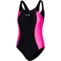 Girls’ one-piece swimsuit AQUA SPEED LUNA – 19 black