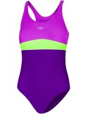 Dívčí jednodílné plavky AQUA SPEED EMILY – 48 fialovo-zelená